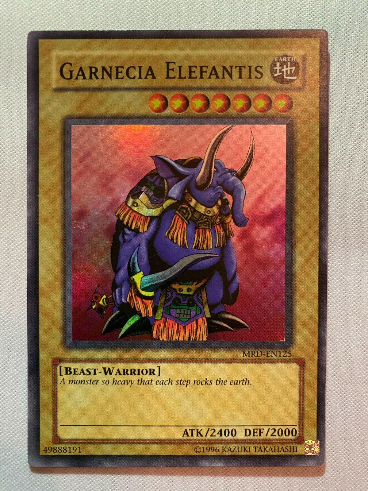 Yugioh Garnecia Elefantis MRD-125 Unlimited Super Rare Near Mint