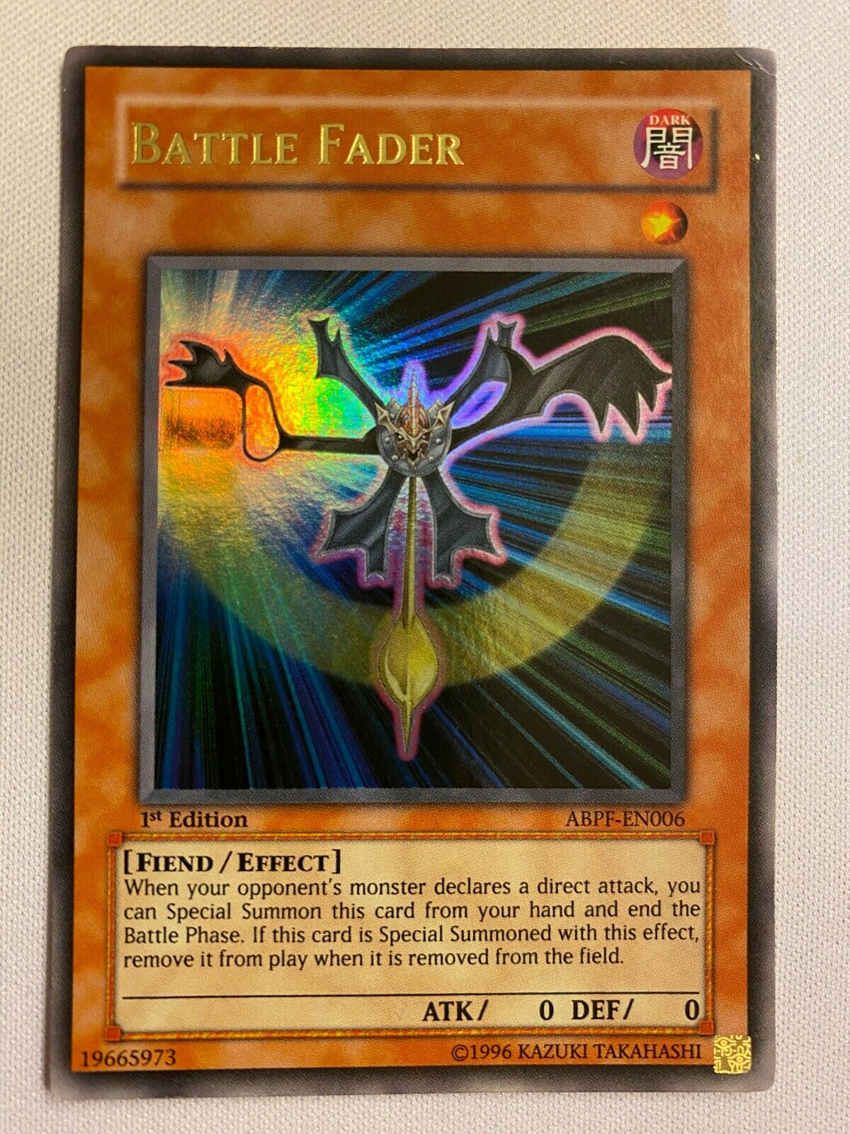 Yugioh Battle Fader ABPF-EN006 1st Edition Ultra Rare Near Mint