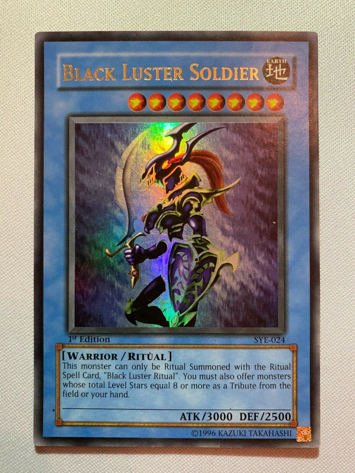 Yugioh Black Luster Soldier SYE-024 1st Edition Ultra Rare NM