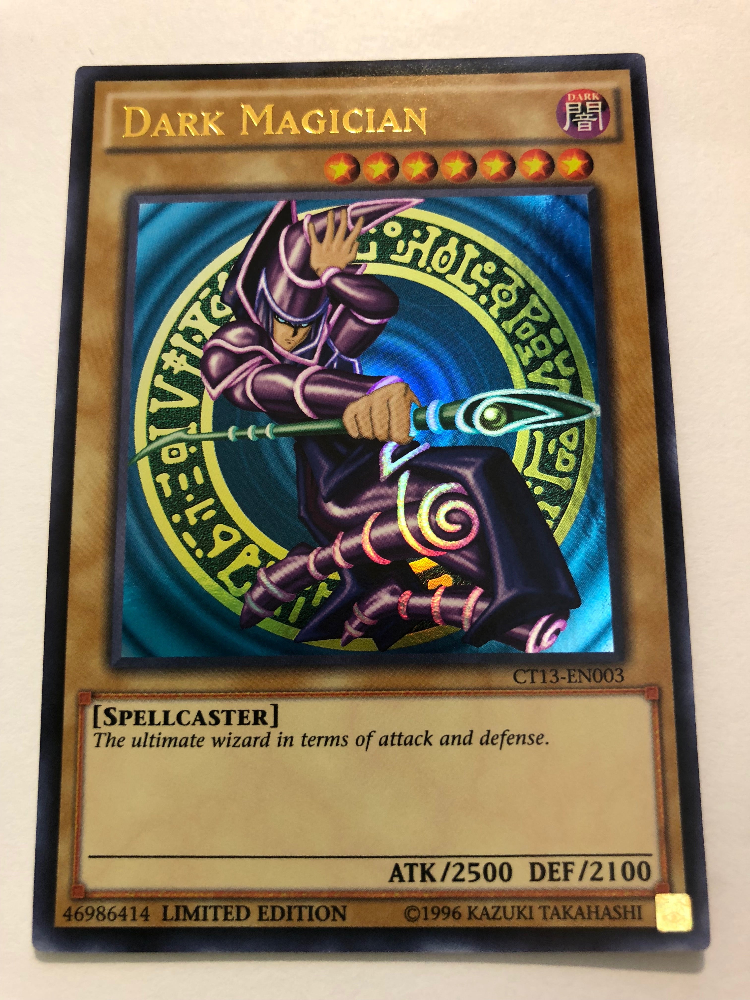 Yugioh Dark Magician CT13-EN003 Ultra Rare Limited Edition Near Mint