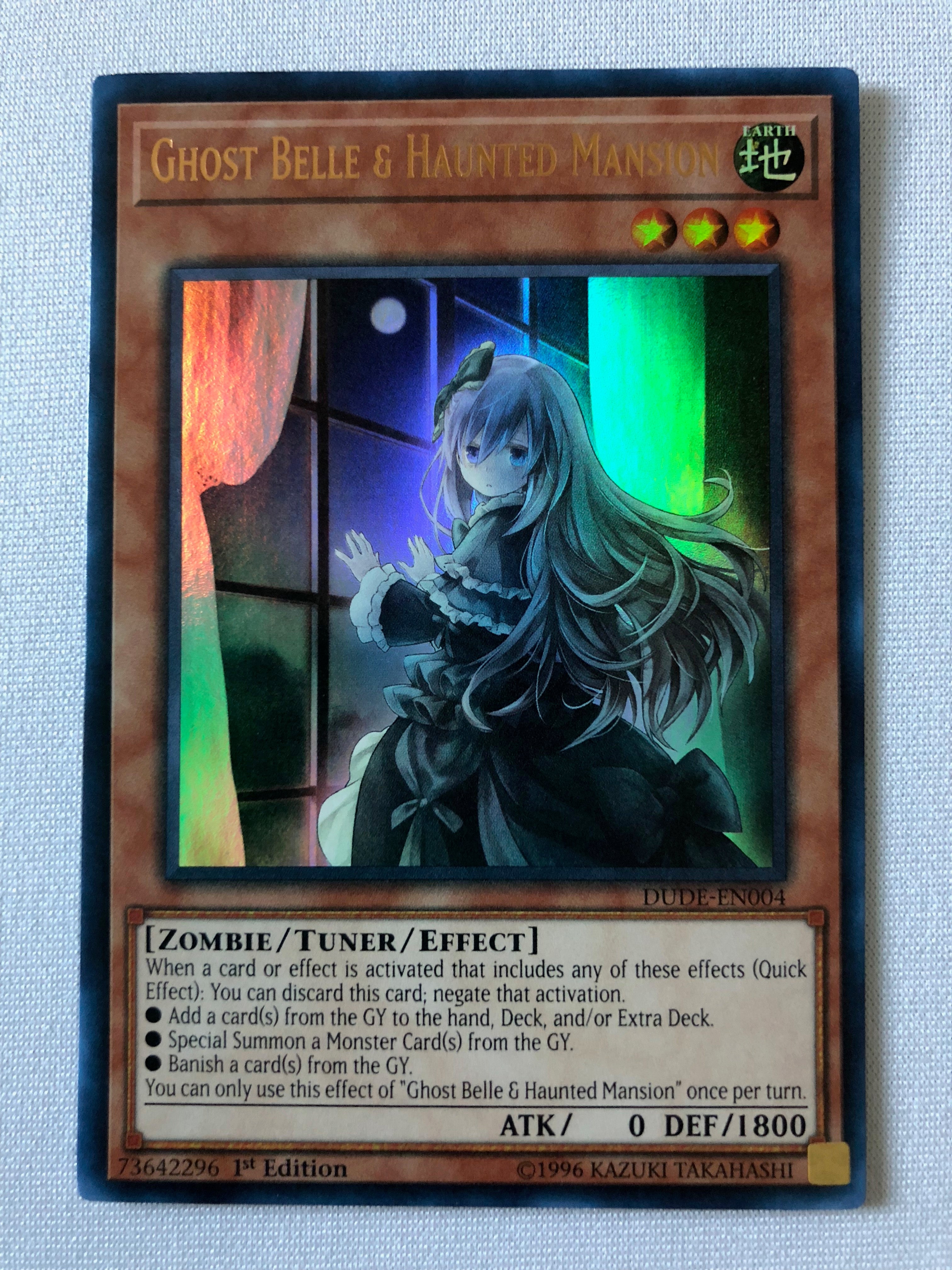 Yugioh Ghost Belle & Haunted Mansion DUDE-EN004 1t Edition Ultra Rare