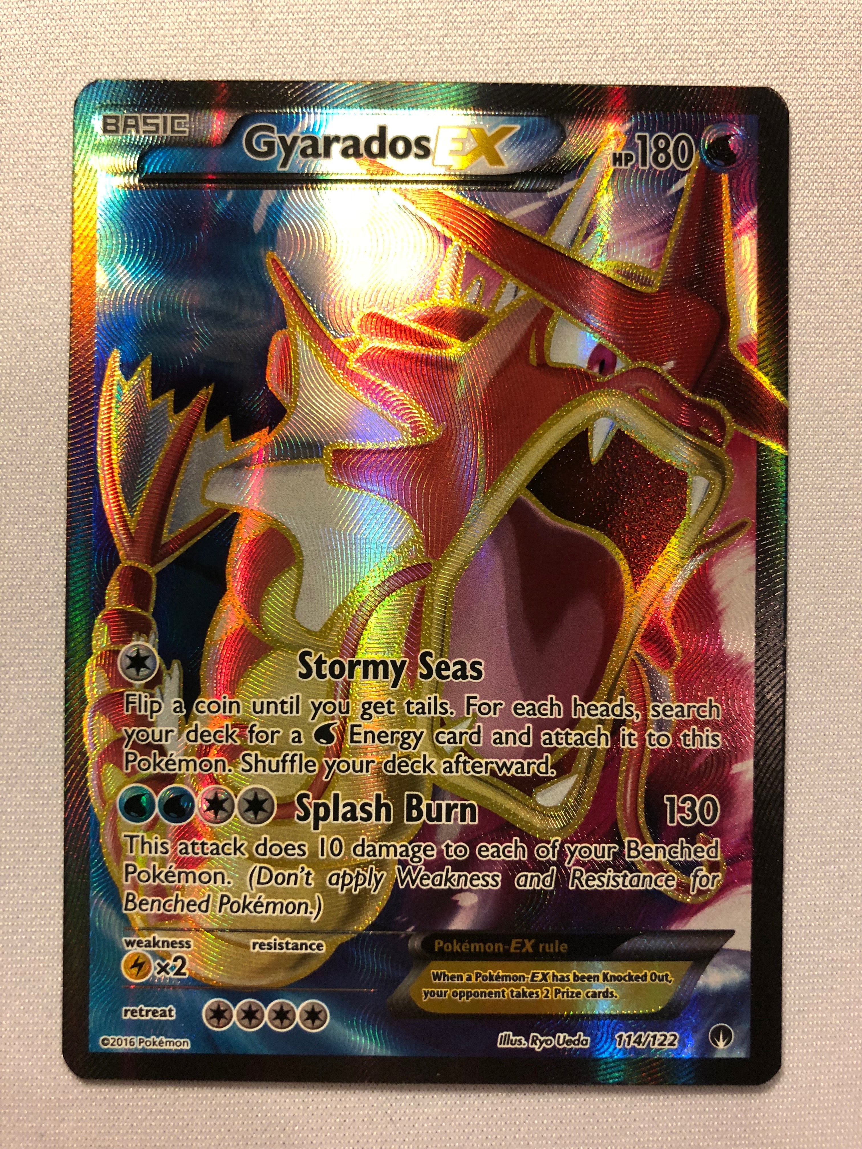 Gyarados EX 114/122 Full Art Breakpoint Ultra Rare Holo Pokemon