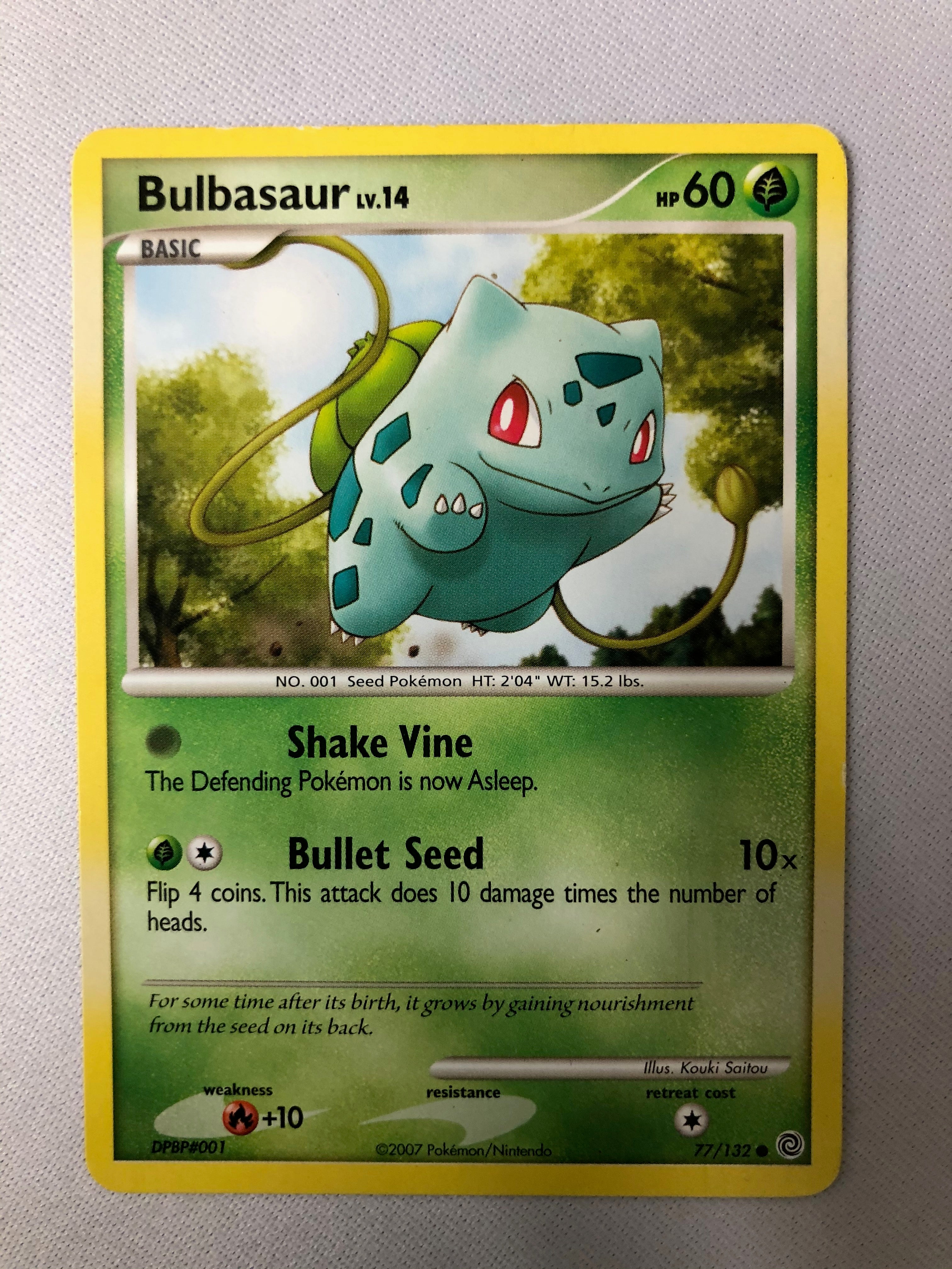 Bulbasaur LV.14 77/132 Secret Wonders Common Pokemon Card NM