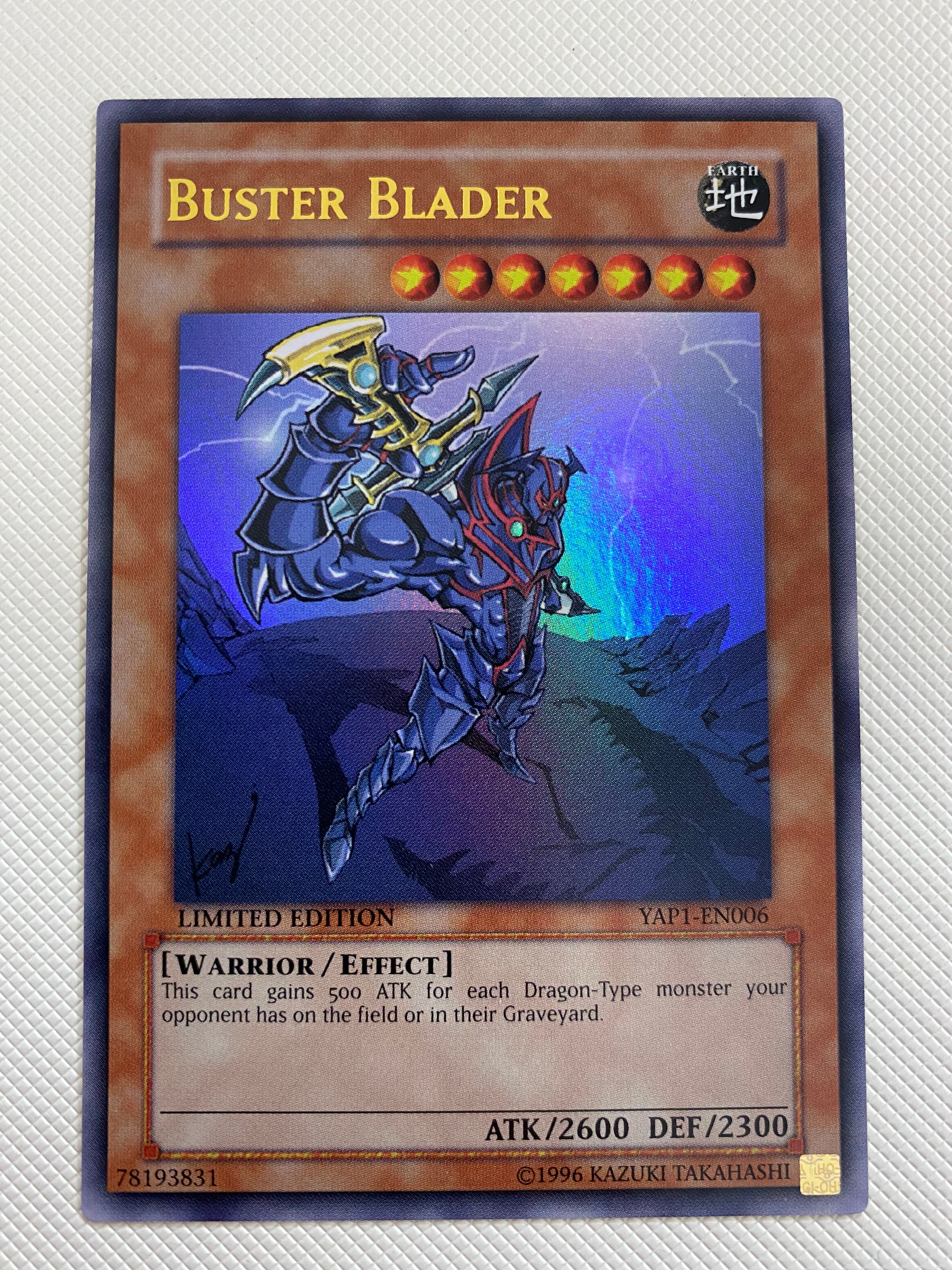 Yugioh Buster Blader YAP1-EN006 Ultra Rare Limited Edition Near Mint