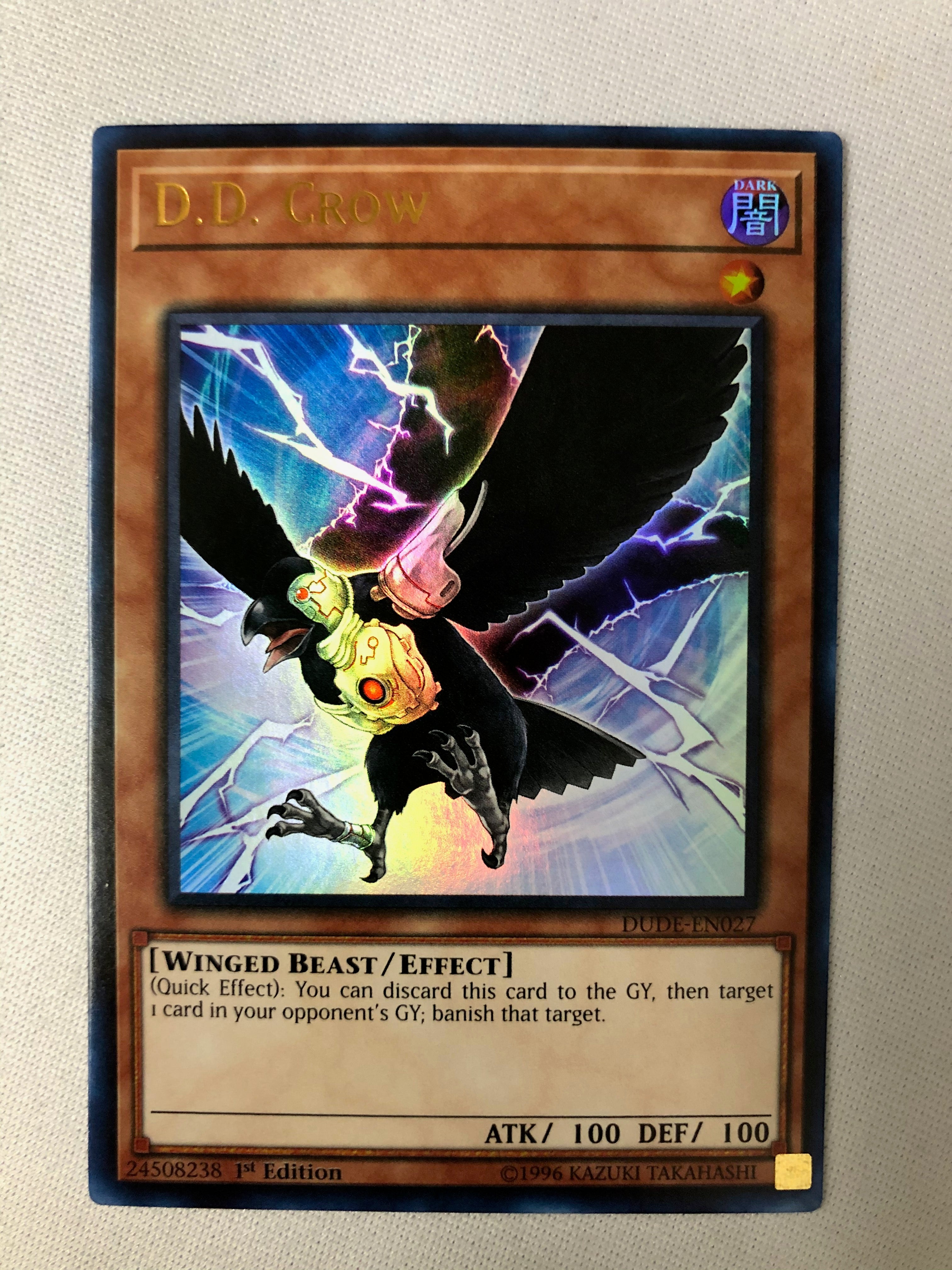 Yugioh D.D. Crow DUDE-EN027 Ultra Rare 1st Edition NM