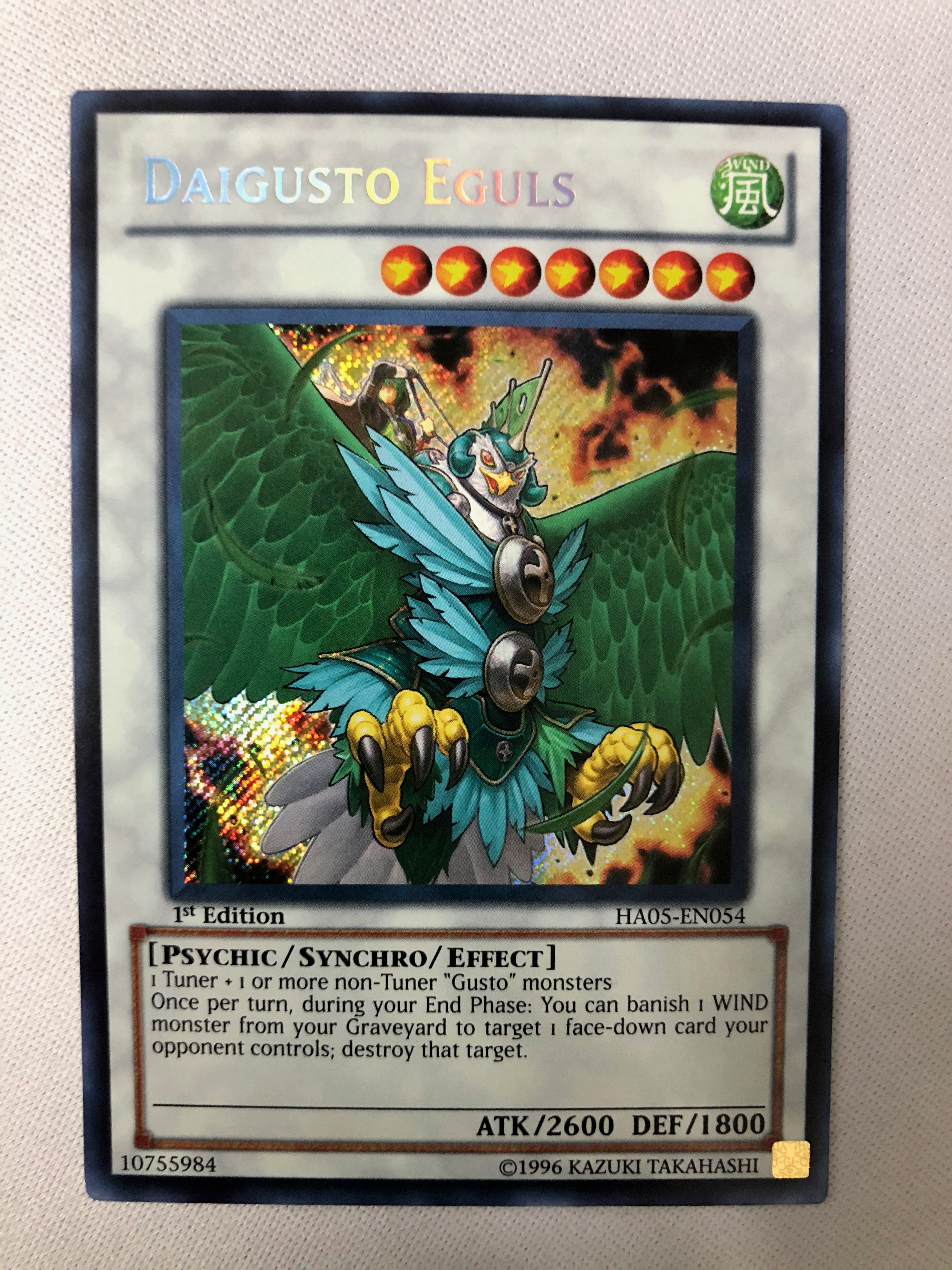 Yugioh Daigusto Eguls HA05-EN054 Secret Rare 1st Edition NM