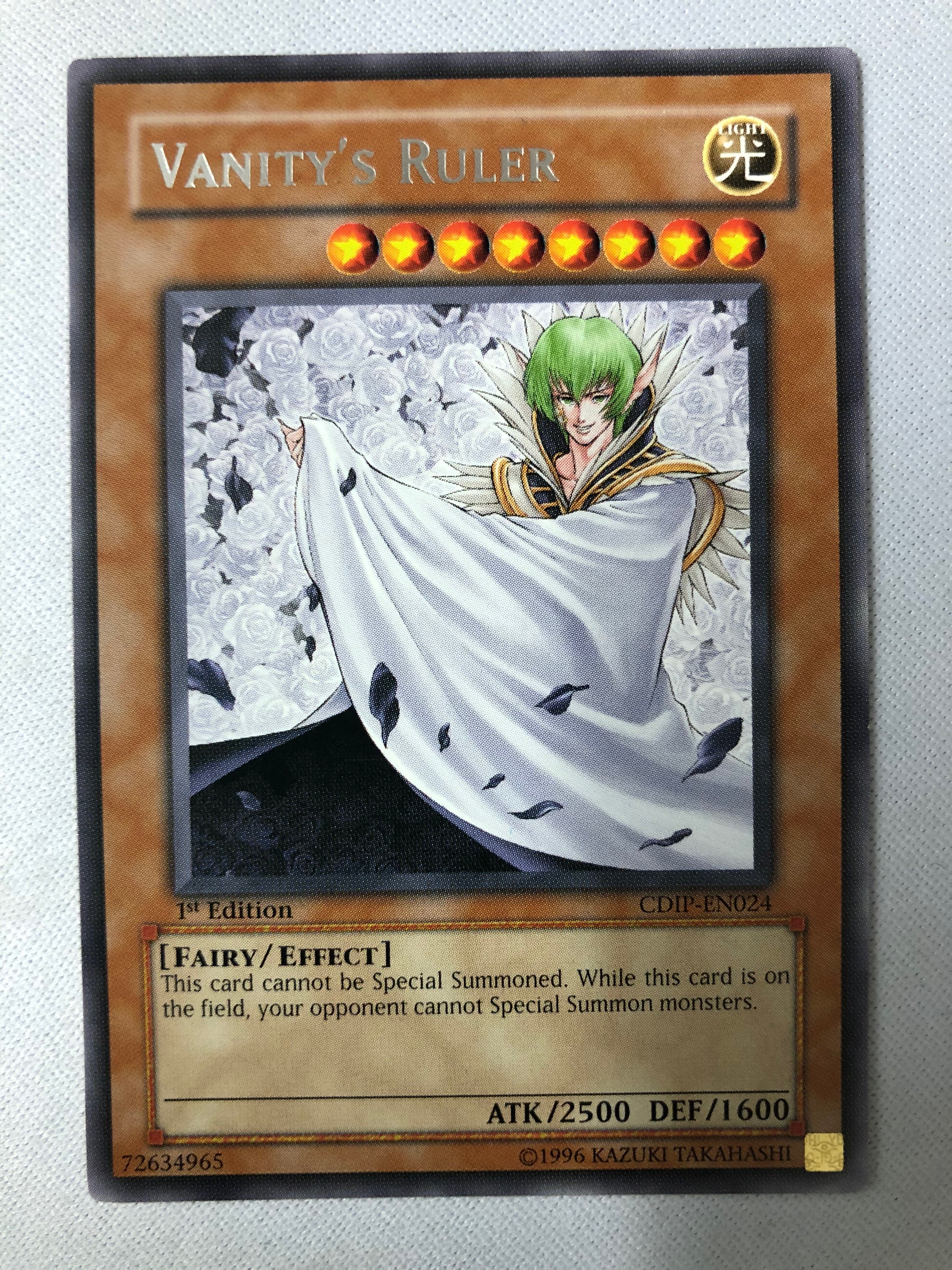 Vanity's Ruler - Ultimate - CDIP-EN024 - Ultimate Rare - Unlimited -  Yu-Gi-Oh Singles » Cyberdark Impact - CoreTCG