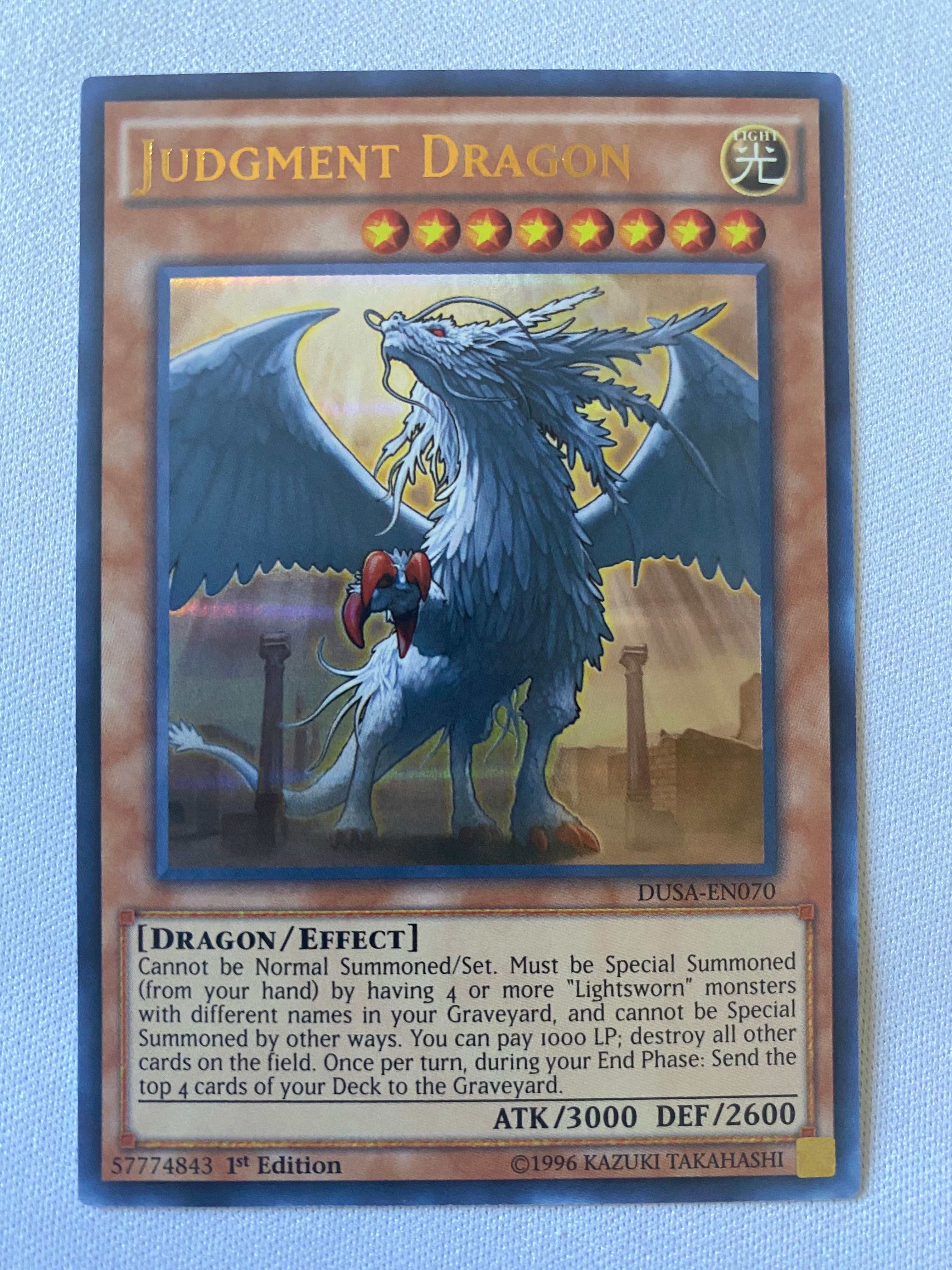 Yugioh Judgment Dragon DUSA-EN070 Ultra Rare 1st Edition Near Mint