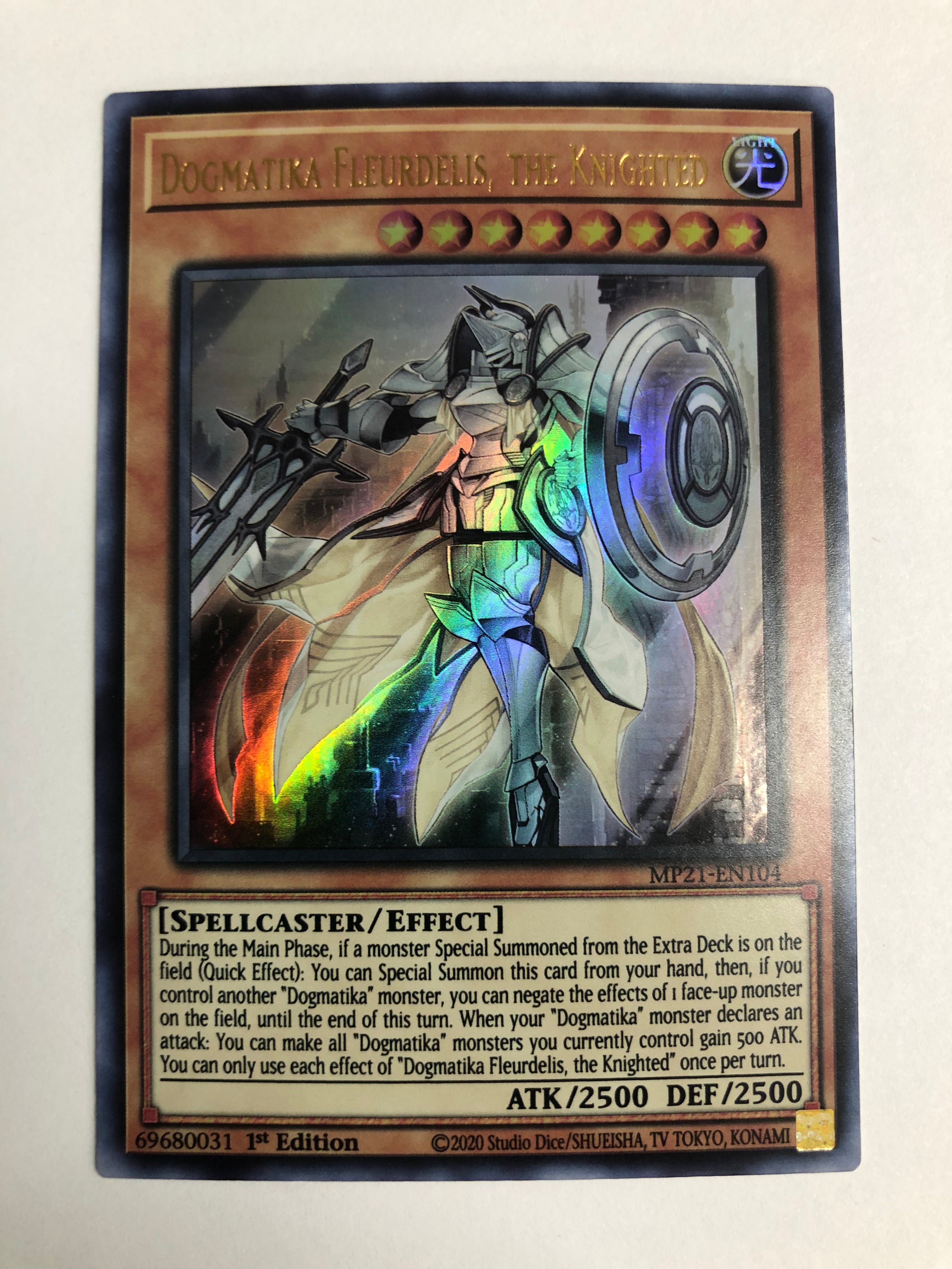 Yugioh Dogmatika Fleurdelis, the Knighted MP21-EN104 Ultra Rare 1st Ed