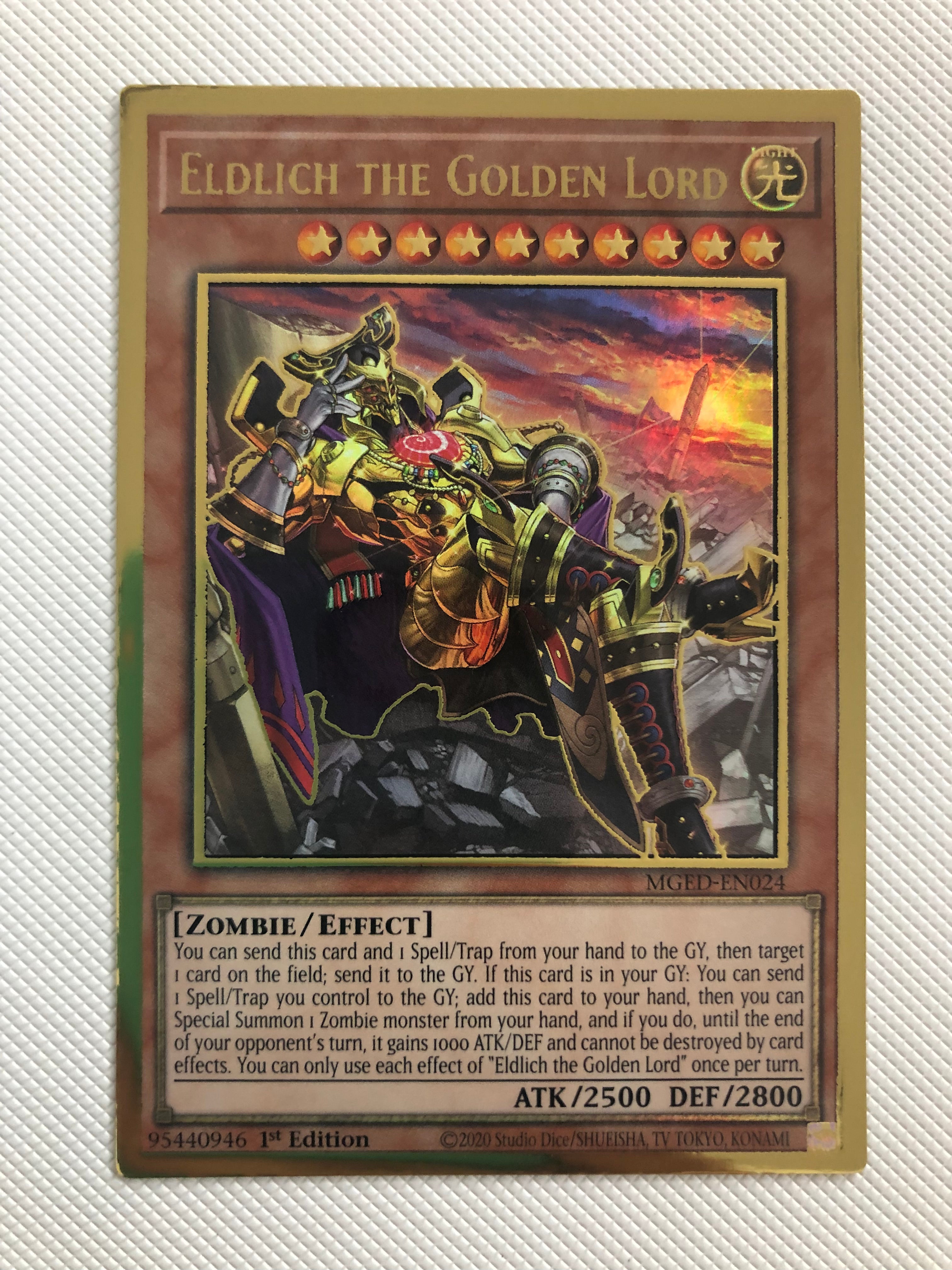 Yugioh Eldlich The Golden Lord MGED-EN024 Eldlich The Golden Lord Gold