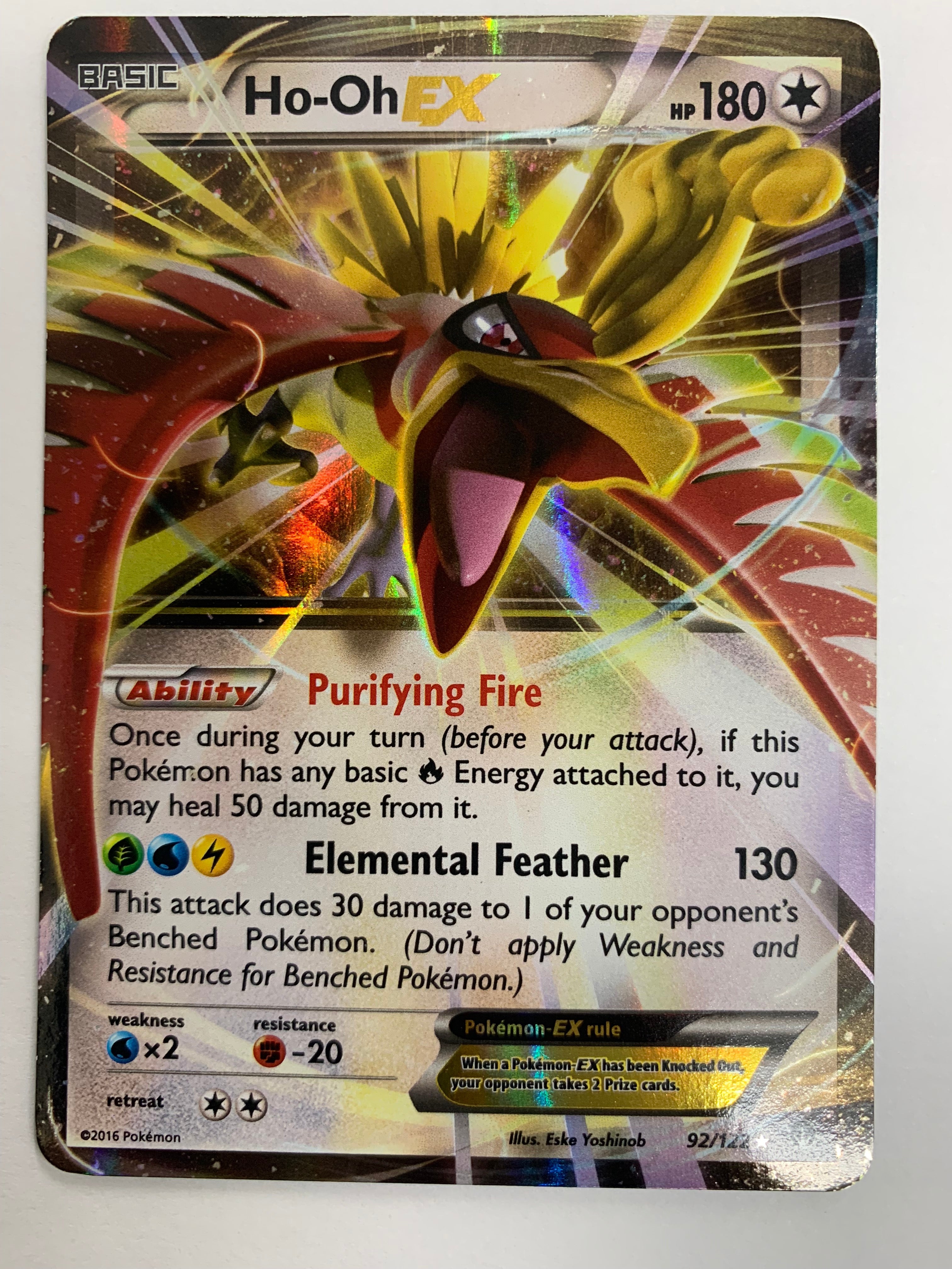 Ho-Oh EX - XY Breakpoint Pokémon card 92/122
