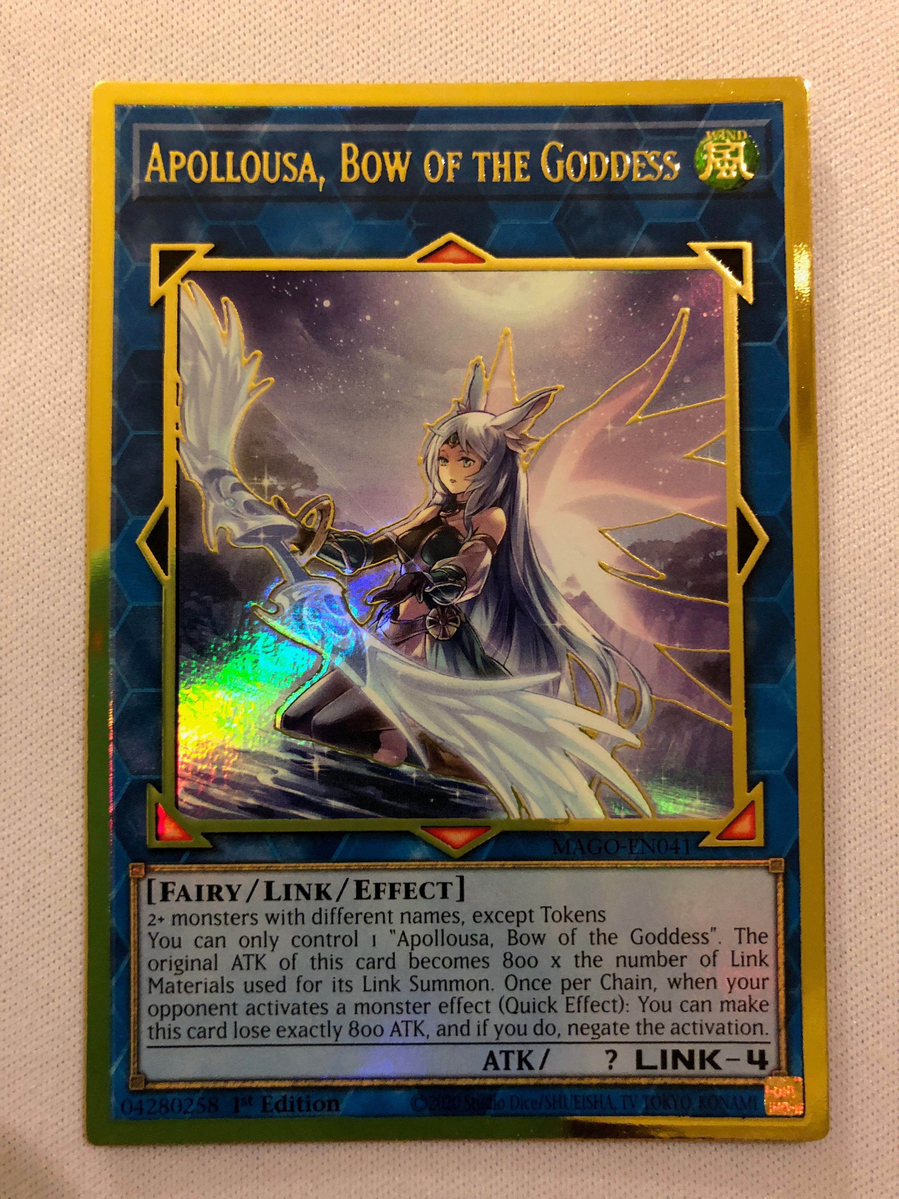 Yugioh Apollousa, Bow of the Goddess MAGO-EN041 Maximum Gold 1st Editi