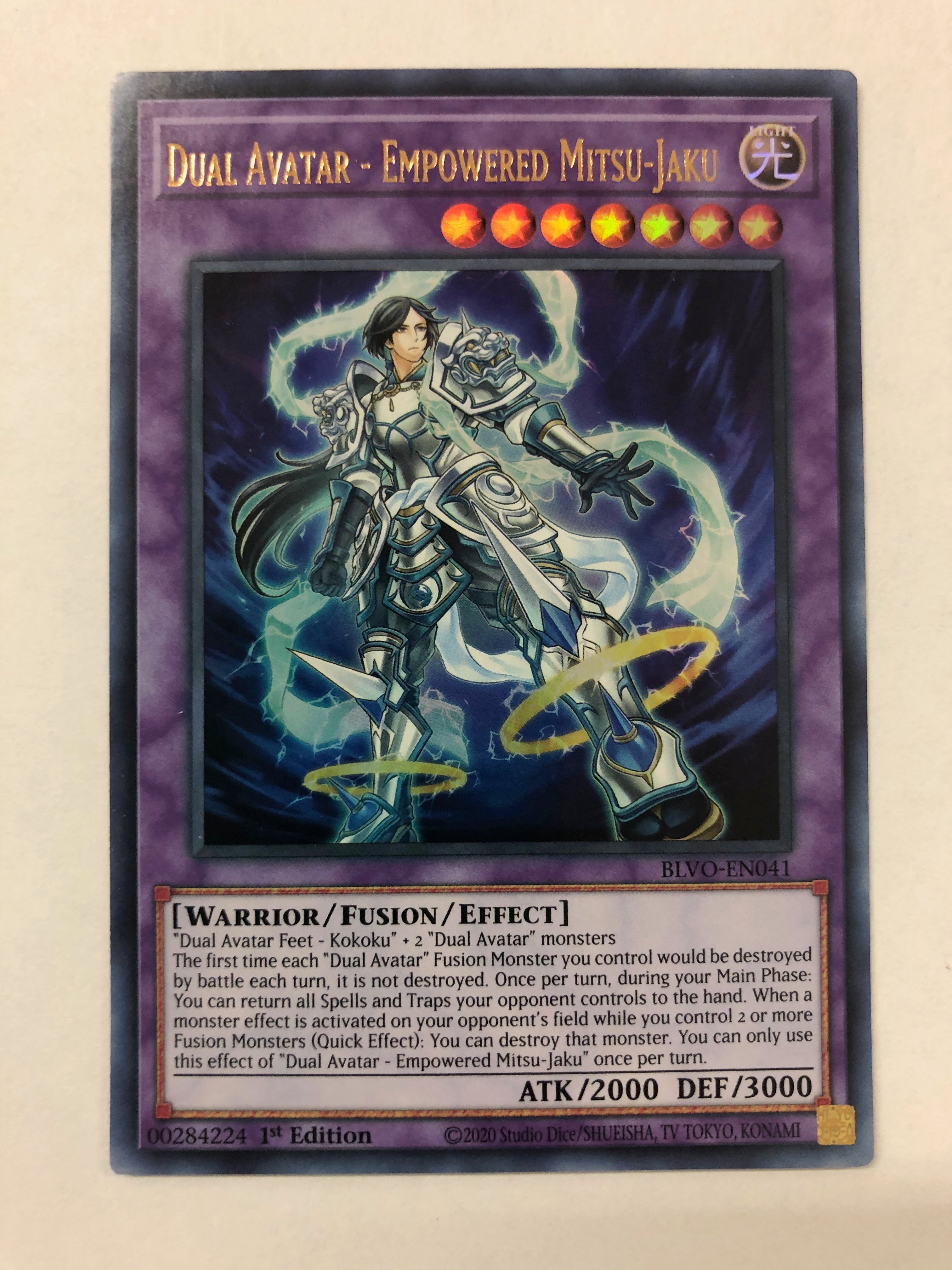 Yugioh Dual Avatar - Empowered Mitsu-Jaku BLVO-EN041 1st Edition Ultra