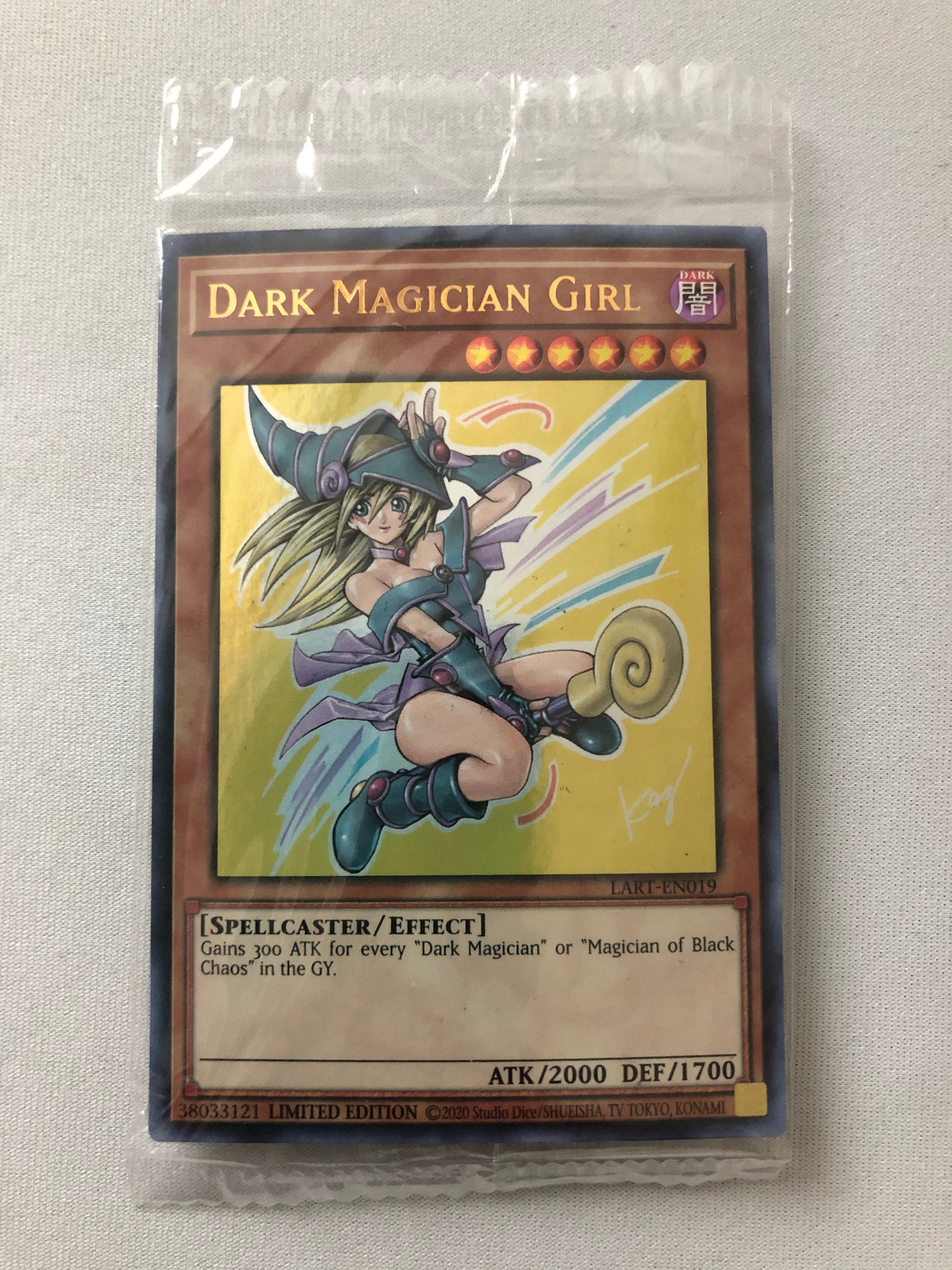 Yugioh Dark Magician Girl LART-EN019 Ultra Rare Lost Art Promo New Sea