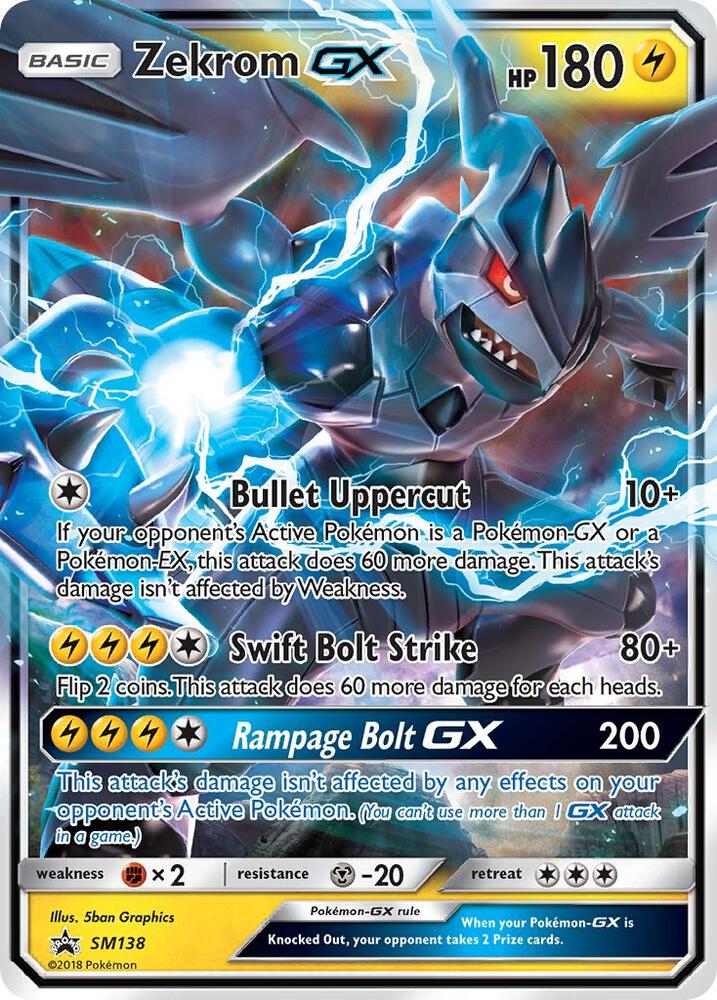 Zekrom GX - SM138 - SM Promos (SMP)