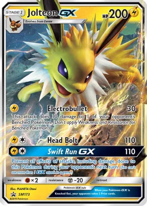 Jolteon GX SM173 Black Star Promo Holo Ultra Rare Pokemon Card Near Mint