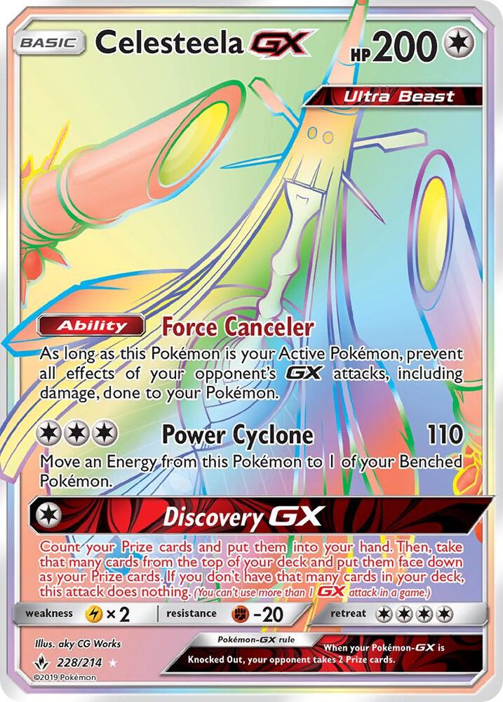 Celesteela GX (Secret) - SM - Unbroken Bonds (SM10)