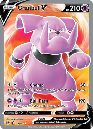 Granbull V (Full Art) - SWSH09: Brilliant Stars (SWSH09) 159/172