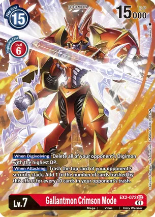 Gallantmon Crimson Mode (Alternate Art) - Digital Hazard (EX02)