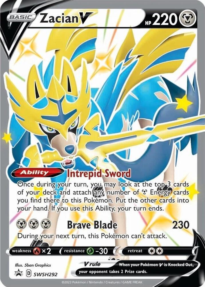 Zacian V (Shiny) - SWSH292 - SWSH: Sword & Shield Promo Cards (SWSD)