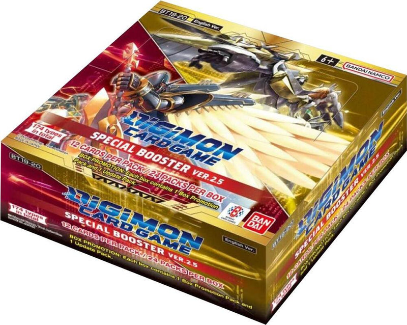 DIGIMON CARD GAME: SPECIAL BOOSTER VERSION 2.5 (BT19-20) ENGLISH PREORDER 02/28/2025