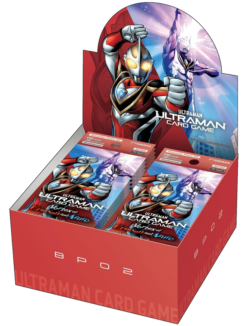 Ultraman Card Game BP02 Vortex of Crimson and Azure Booster Box English Version