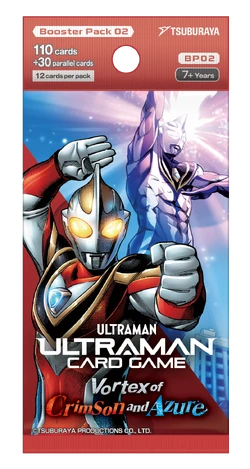 Ultraman Card Game BP02 Vortex of Crimson and Azure Booster Box English Version PRESALE 1/24/2025