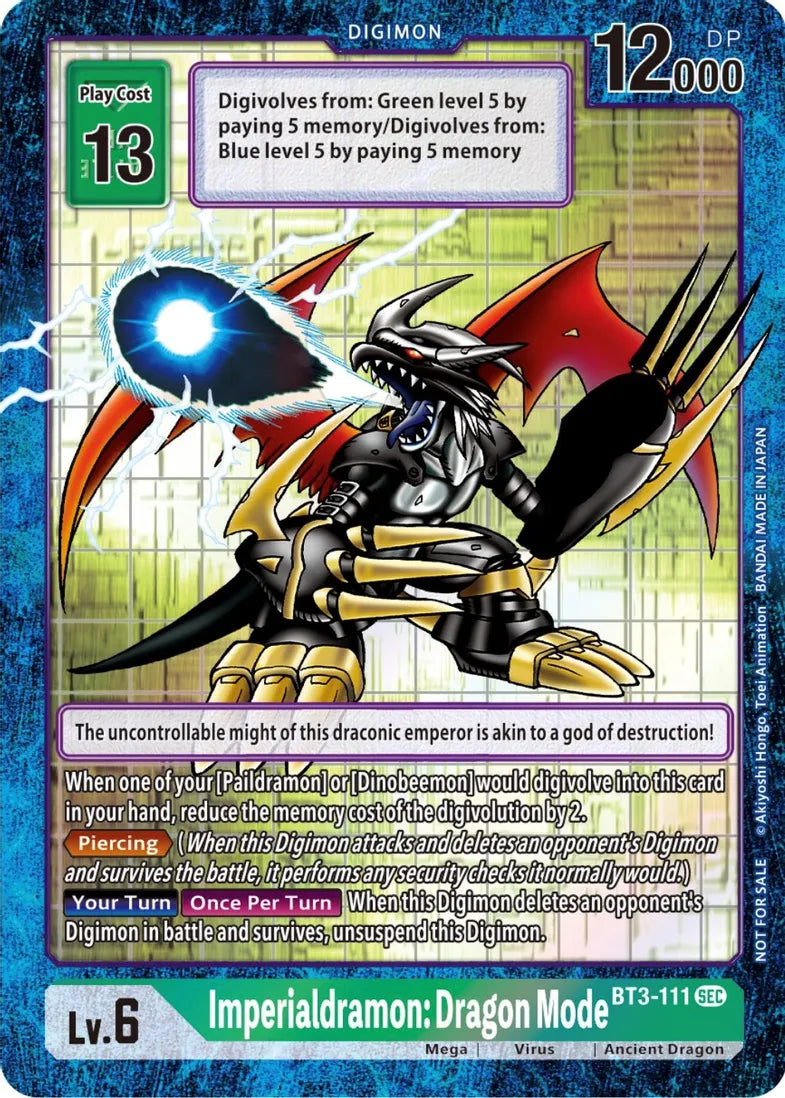 Imperialdramon: Dragon Mode - BT3-111 (Alternate Art) - Draconic Roar (EX03)