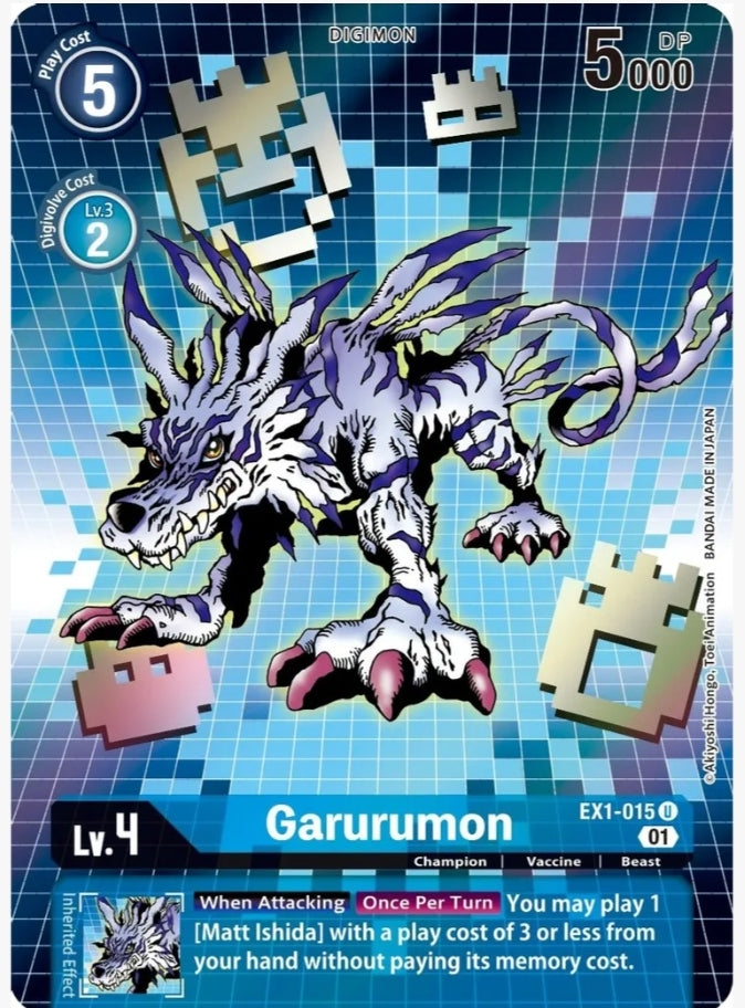 Garurumon (Alternate Art) - Classic Collection (EX01) 015