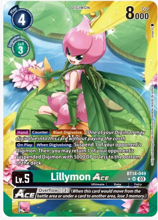 Lillymon Ace (Alternate Art) - Blast Ace (BT14)