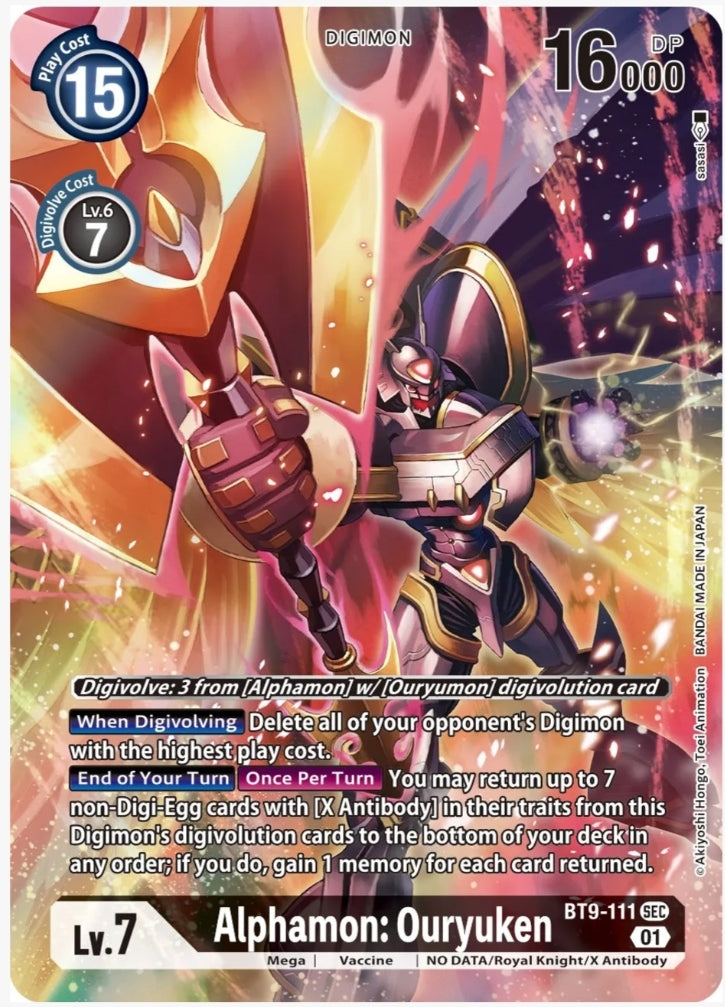 Alphamon: Ouryuken (Alternate Art) - X Record (BT09)