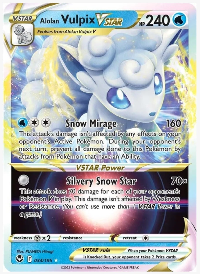 Alolan Vulpix VSTAR - SWSH12: Silver Tempest (SWSH12)