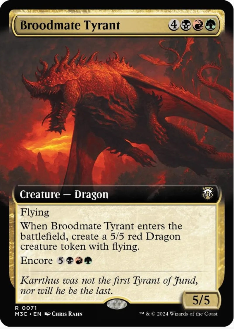 Broodmate Tyrant (Extended Art) - Commander: Modern Horizons 3 (M3C)