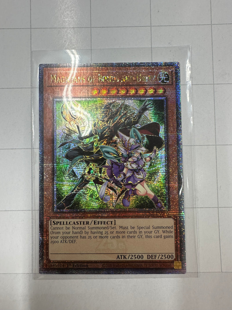 Magicians of Bonds and Unity (Quarter Century Secret Rare) - Duelist Nexus DUNE-EN000