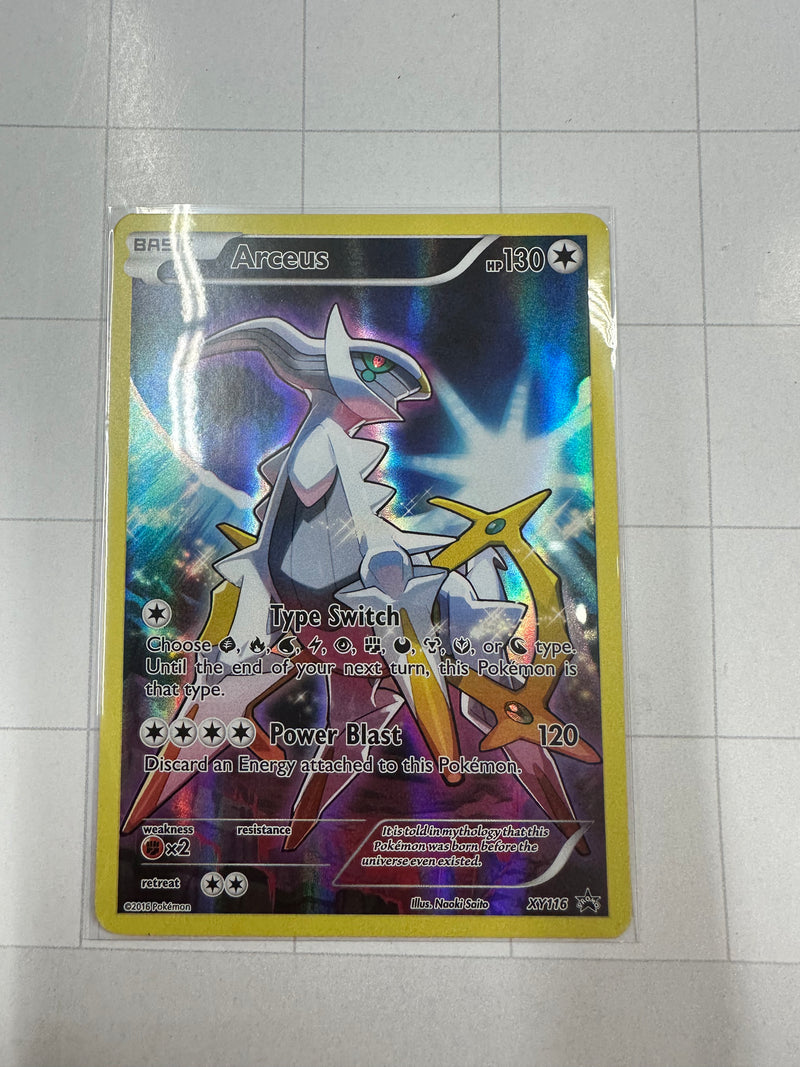 Arceus XY116 XY Promo Holo Rare Black Star Promo Pokemon Card Near Mint