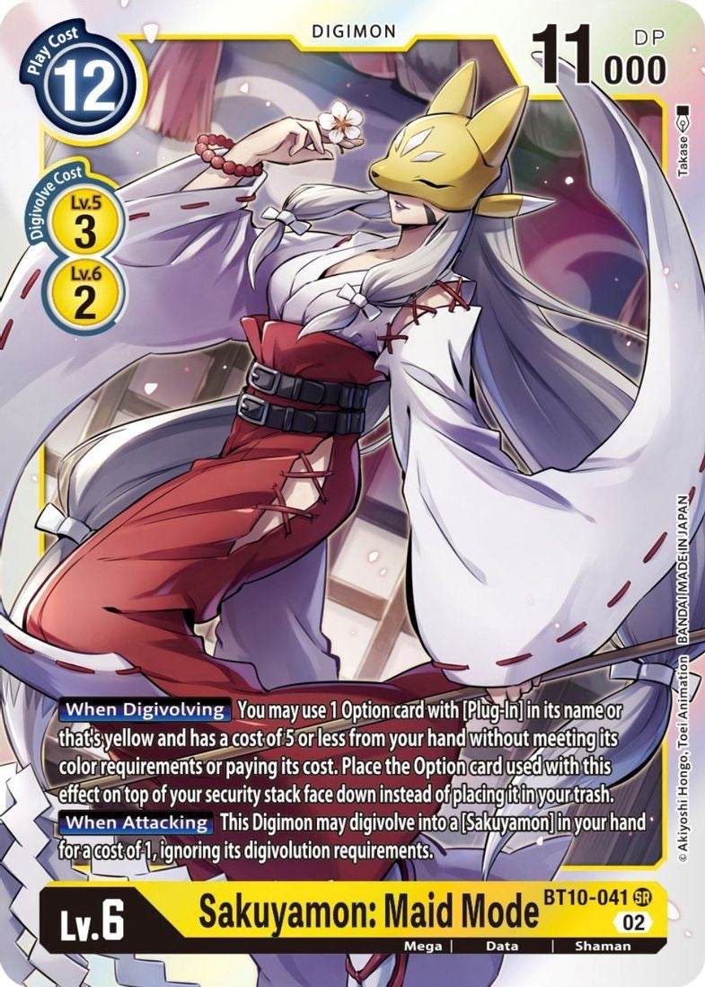 Sakuyamon: Maid Mode - Xros Encounter BT10-041 SR