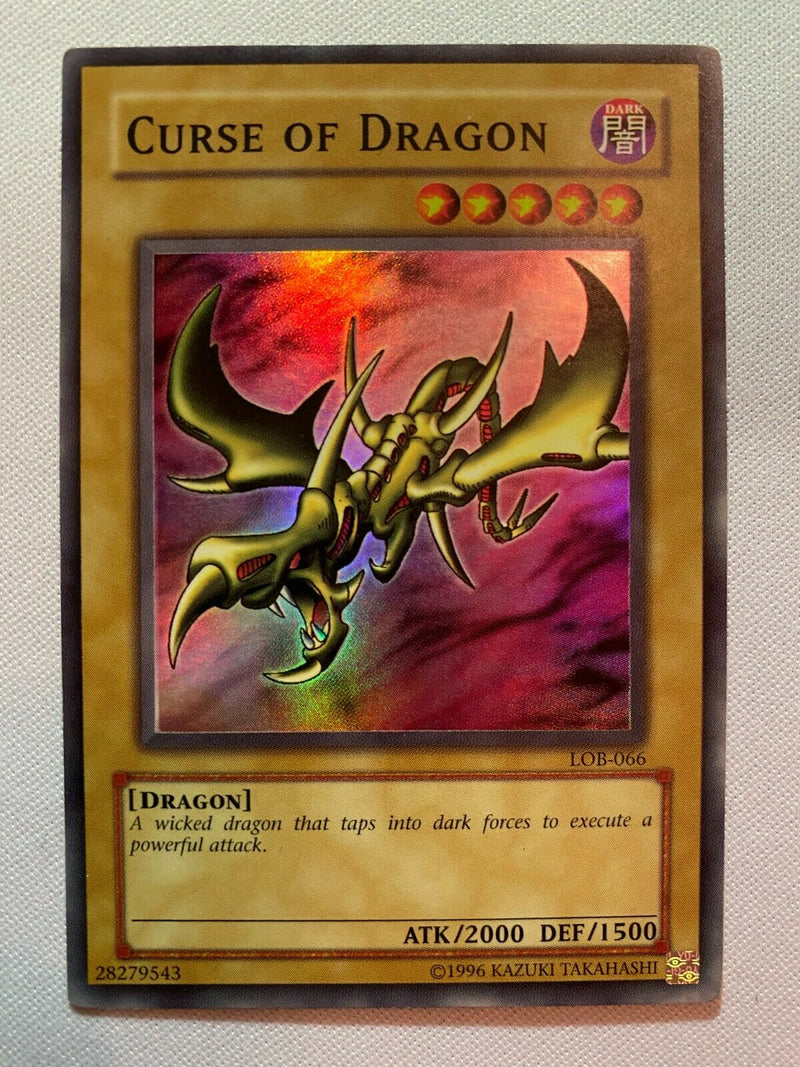 Yugioh Curse of Dragon LOB-066 Unlimited Super Rare Near Mint