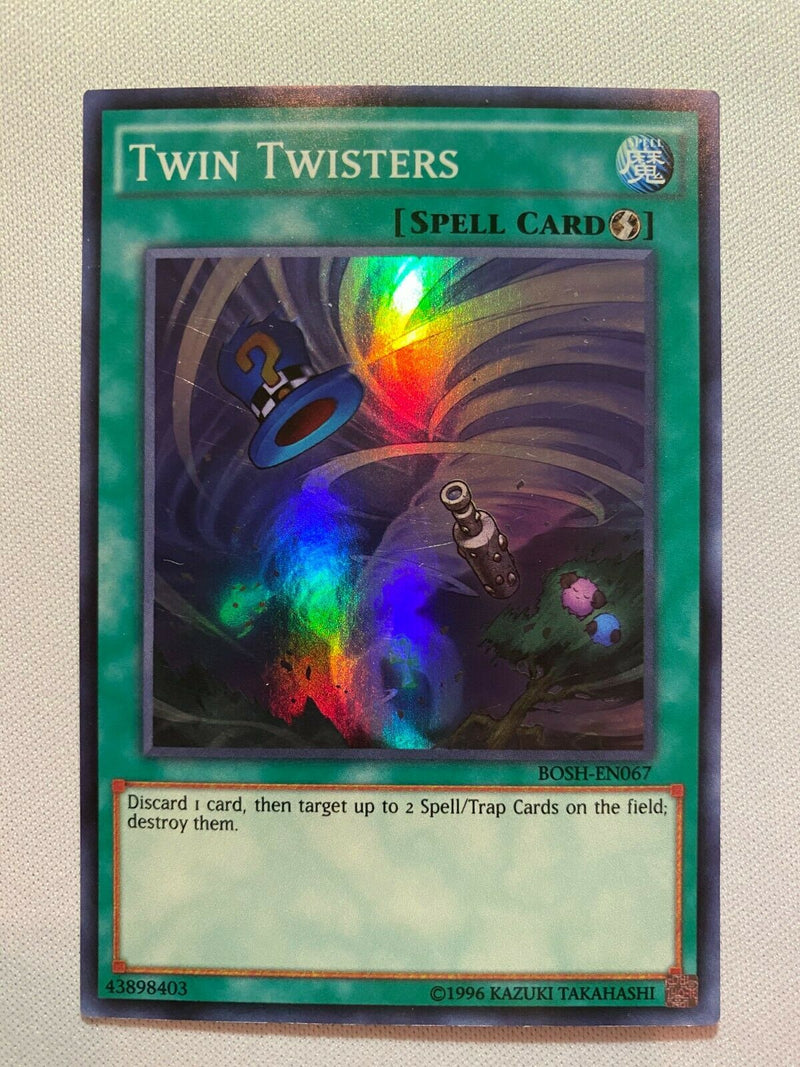 Yugioh Twin Twisters BOSH-EN067 1st Edition Super Rare Near Min