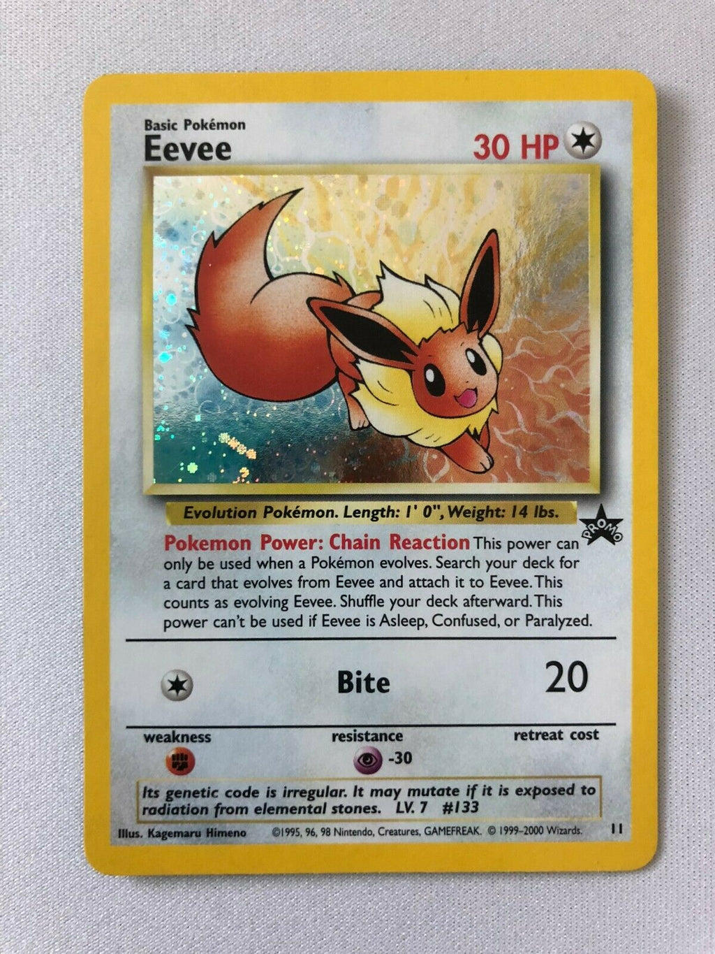 Pokemon - Eevee (11) - Wizards Black Star Promos - Holo