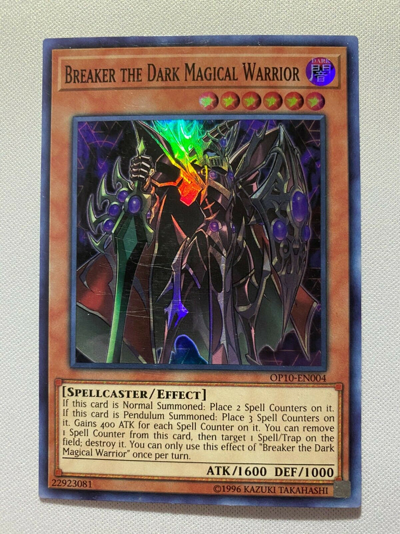 Yugioh Breaker the Dark Magical Warrior OP10-EN004 Unlimited Super Rare Near Mint