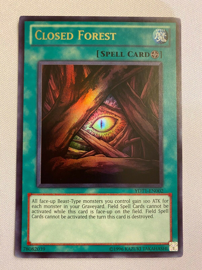 Yugioh Closed Forest YDT1-EN002 Ultra Rare Near Mint