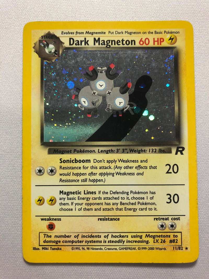 Dark Magneton 11/82 Team Rocket Holo Rare Pokemon Card Near Mint