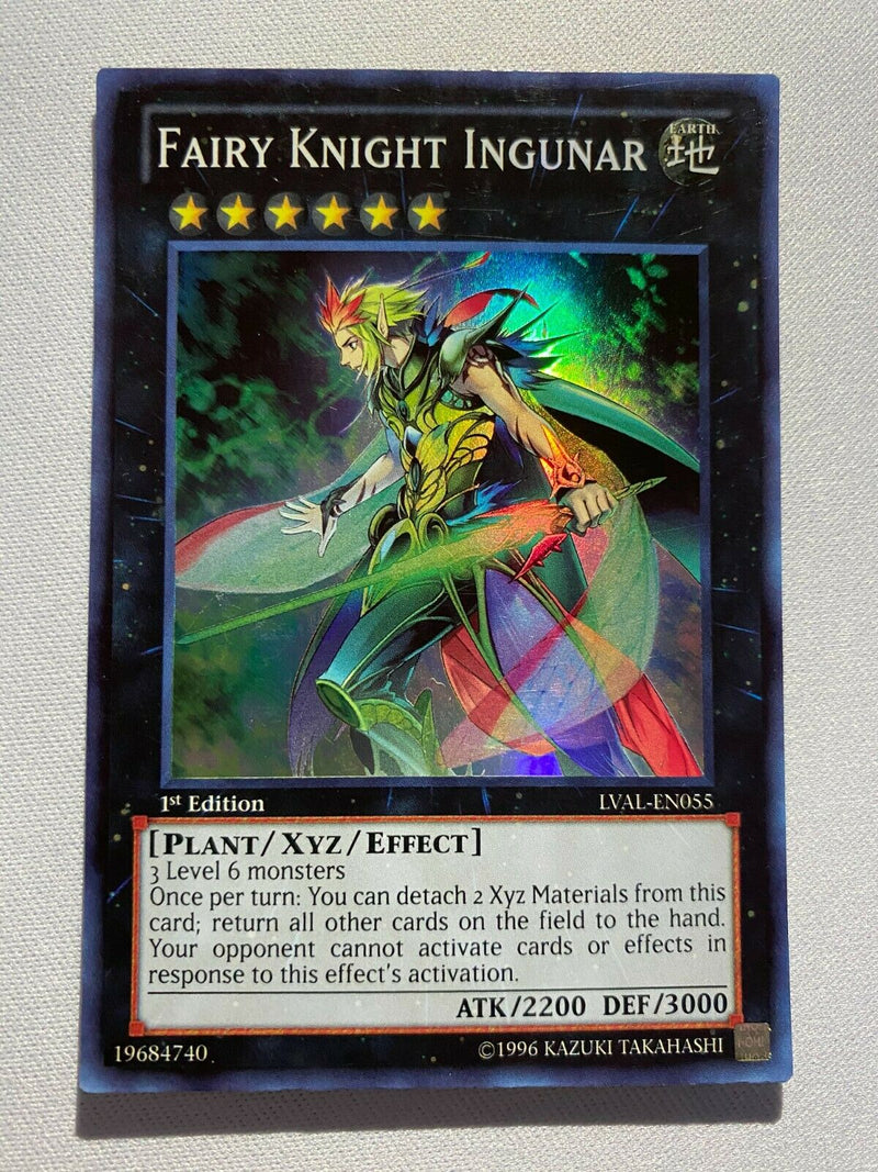 Yugioh Fairy Knight Ingunar LVAL-EN055 Legacy of the Valiant 1st Edition Near Mint