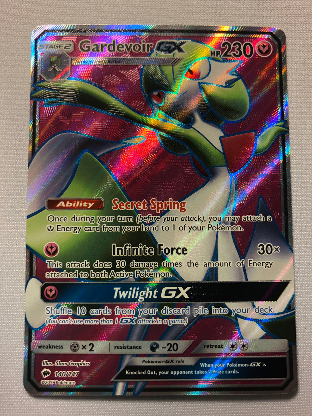 Gardevoir GX - 140/147 - Full Art Ultra Rare