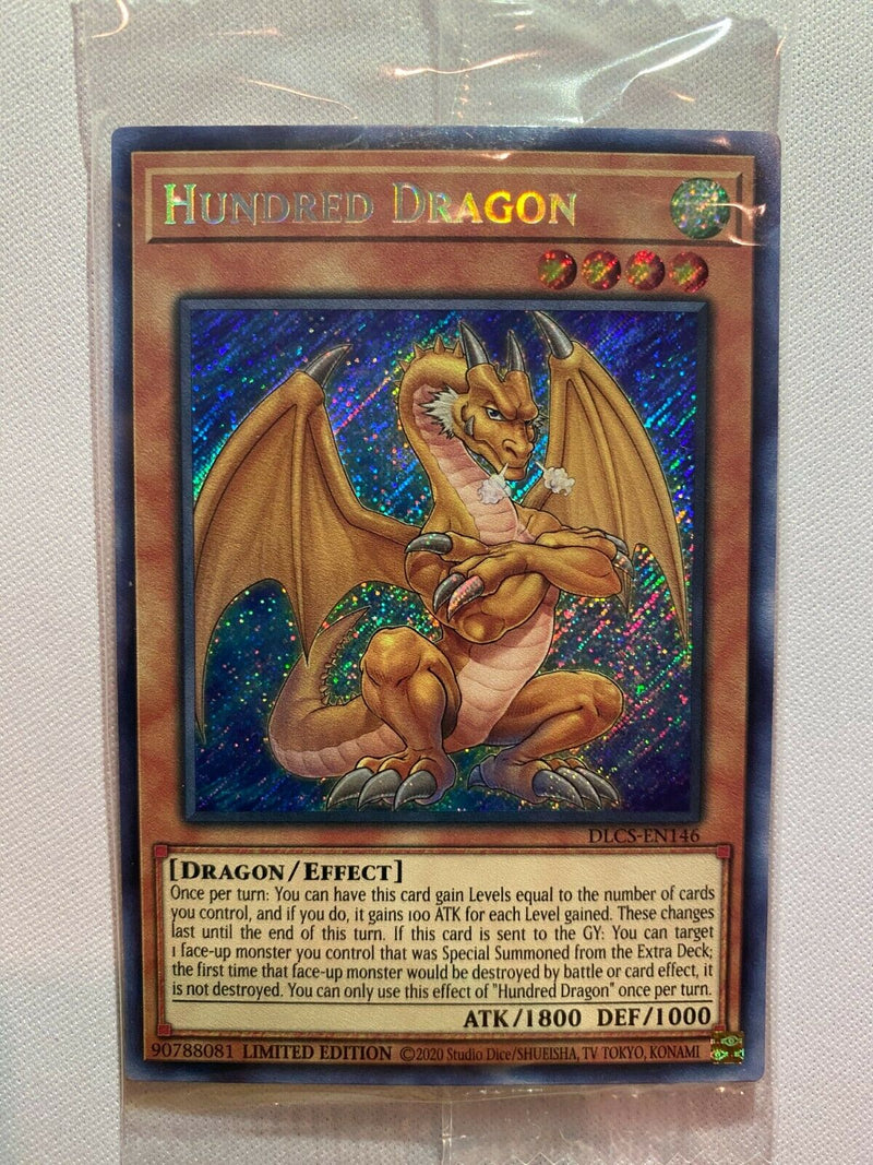 Yugioh Hundred Dragon DLCS-EN146  Secret Rare  Limited Edition Unopened Sealed