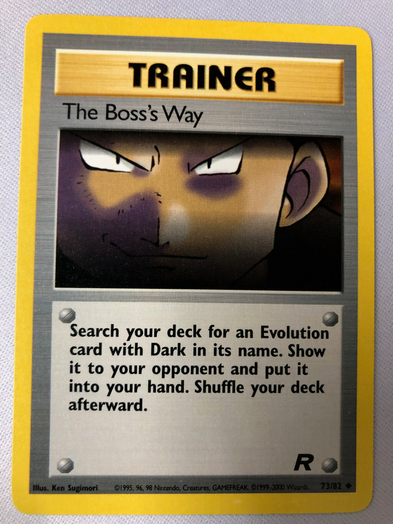 The Boss's Way 73/82 Team Rocket Common Pokemon Card NM