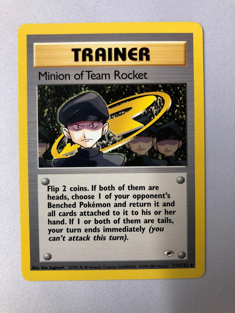 Minion of Team Rocket 113/132 Gym Heroes Uncommon Pokemon Card NM