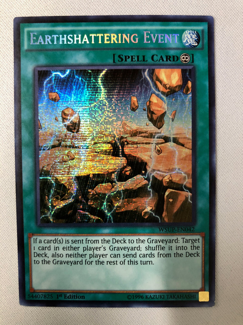 Yugioh Earthshattering Event WSUP-EN042 Prismatic Secret Rare 1st Edition NM