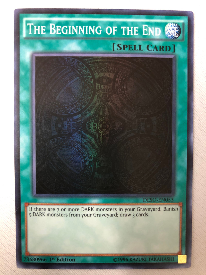 Yugioh The Beginning of the End DESO-EN053 Super Rare 1st Edition Near Mint