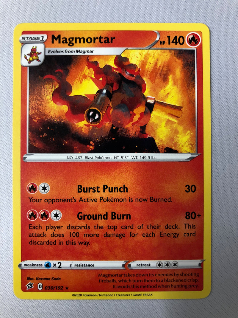 Magmortar 030/192 Rebel Clash Rare Pokemon Card NM